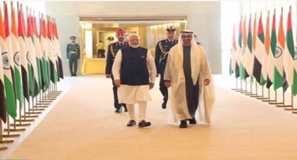India UPI starts in UAE : पीएम नरेंद मोदी ने अबुधाबी में यूएई के राष्ट्रपति के साथ मिल कर की UPI RuPay card की शुरुवात 2 पीएम नरेन्द्र मोदी राष्ट्रपति शेख मोहम्मद बिन जायद अल नाहयान बैठक