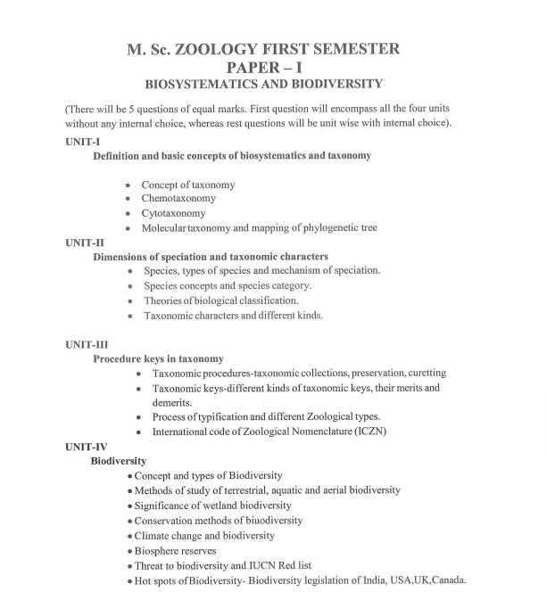 BSC Final Year Zoology Question paper part 1 2023 : बीएससी अंतिम वर्ष के जन्तुविज्ञान भाग 1 का प्रश्न पत्र का पीडीएफ डाउनलोड करे 1 BSC Final Year Zoology part 1 syllabus