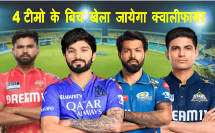 ipl 2025 playoff team : आईपीएल 2025 प्लेऑफ टीमे तय 4 टीमो के बिच खेला जायेगा क्वालीफायर जानिए कौन सी टीमे है 1 ipl 2025 playoff team