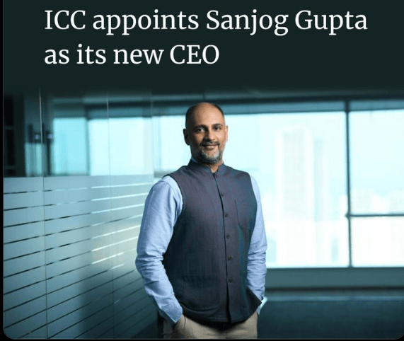 ICC New CEO Sanjog Gupta : संजोग गुप्ता बने ICC के नए सीईओ जानिए उनके बारे में पूरी खबर 1 Sanjog Gupta
