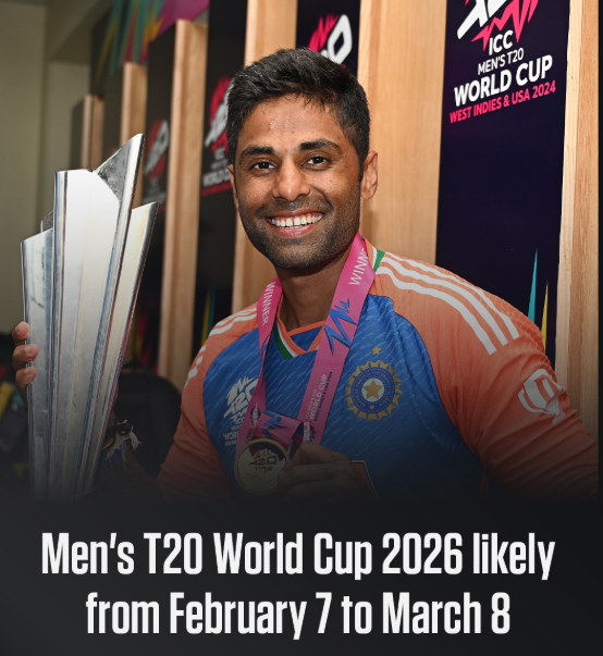 T20 World Cup 2026 Update : अगले साल 2026 में टी20 वर्ल्ड कप 7 फरवरी से शुरू होगी शेड्यूल फाइनल होना बाकि भारत में होंगे मैच देखिये पूरी जानकारी 9 T20 World Cup 2026