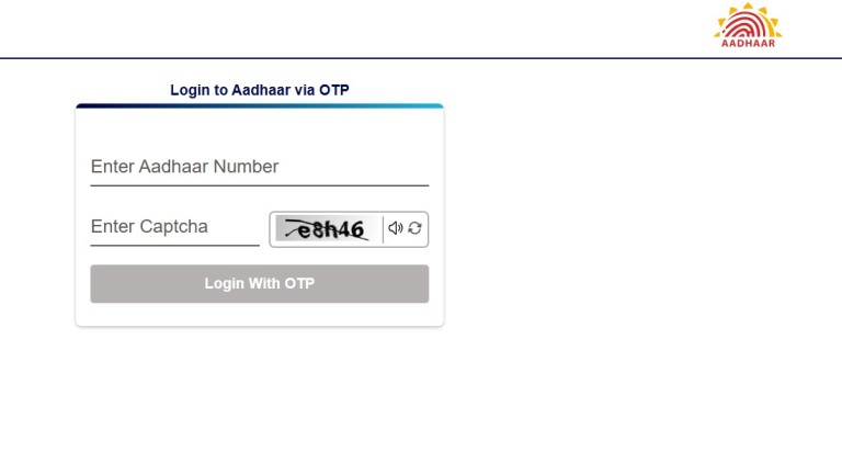 myAadhaar से आधार का Address Change कैसे करें ? (Step by Step Guide 2025) 1 myAadhaar Login with Aadhaar Number and OTP
